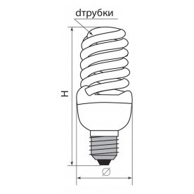 Лампа компактная люминесцентная E14 15Вт 2700K ELT19 04698