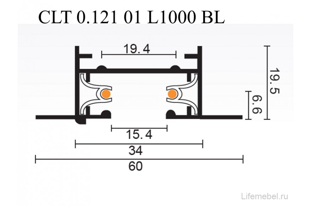Шинопровод CLT 0.121 01 L1000 BL