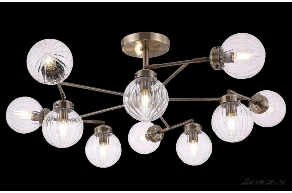 Люстра на штанге Daisy FR5041PL-10BS
