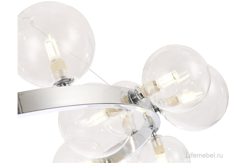 Люстра AGATA SP15 V2 CHROME/TRANSPARENTE