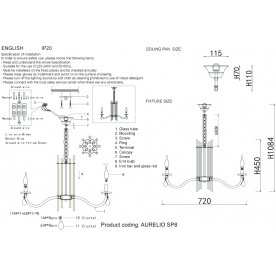 Люстра AURELIO