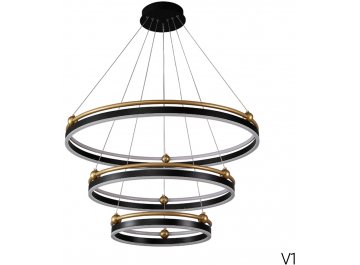 Люстра с пультом управления FERNANDO SP158W LED BLACK/GOLD