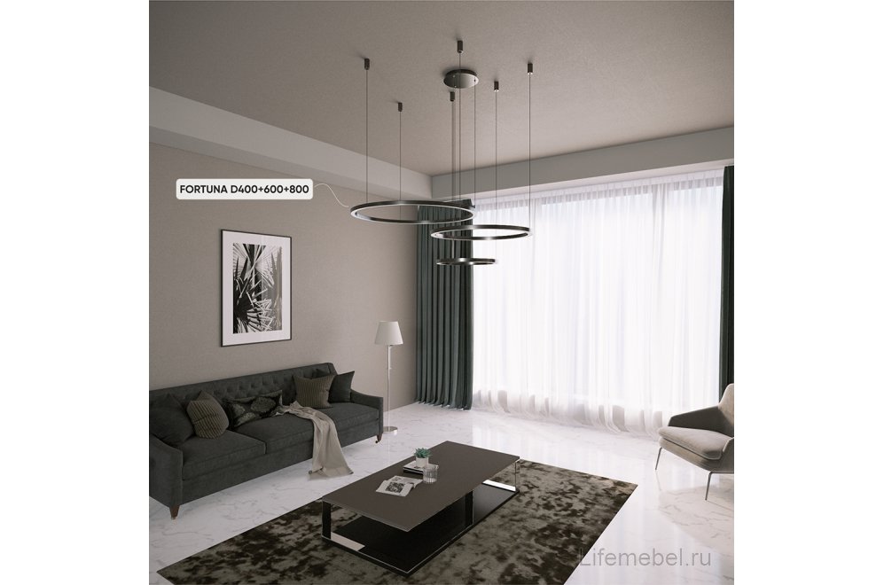 Люстра FORTUNA SP158W LED BLACK