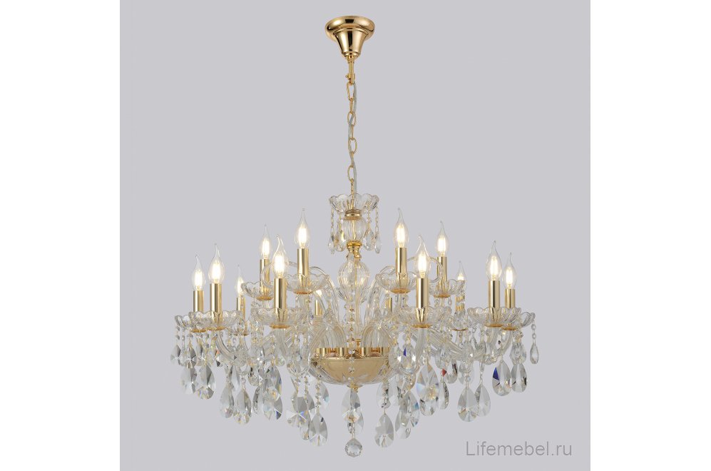 Люстра MONICA SP10+5 GOLD