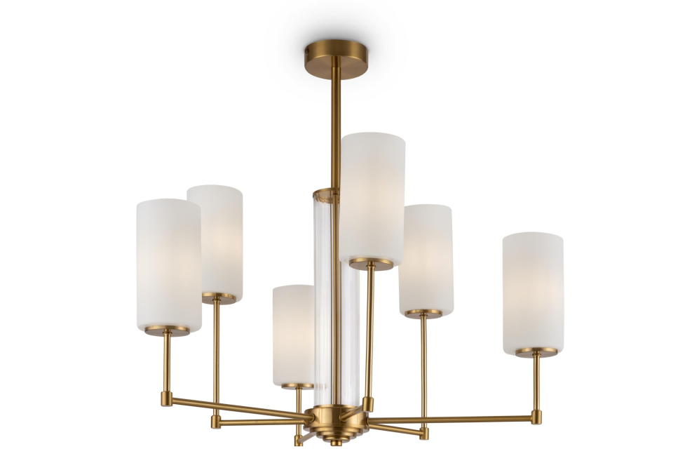 Люстра на штанге Agnes FR5184PL-06BS