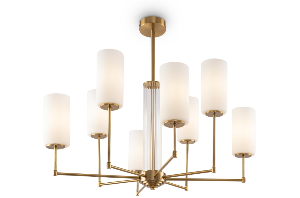 Люстра на штанге Agnes FR5184PL-08BS