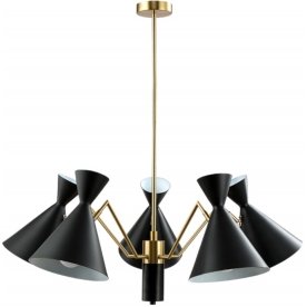 Люстра JOVEN SP5 GOLD/BLACK