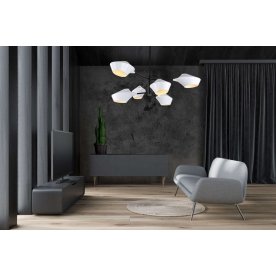 Люстра LDP 6037-6 WT+BK