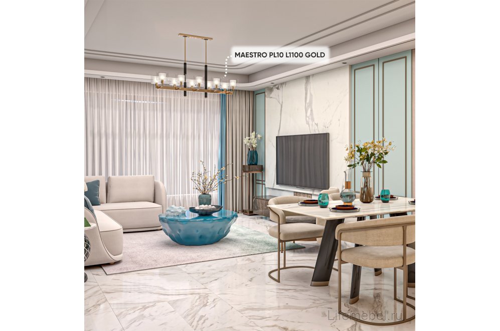 Люстры MAESTRO SP-PL10 L1100 GOLD