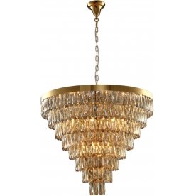 Подвесная люстра ABIGAIL SP22 D820 GOLD/AMBER
