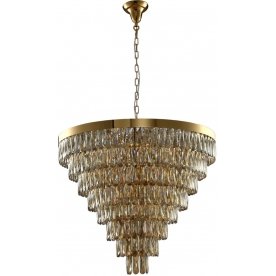 Подвесная люстра ABIGAIL SP22 D820 GOLD/AMBER