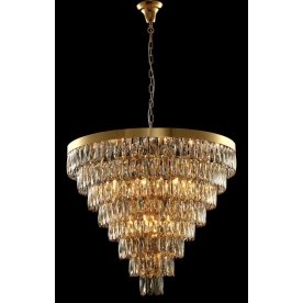 Подвесная люстра ABIGAIL SP22 D820 GOLD/AMBER