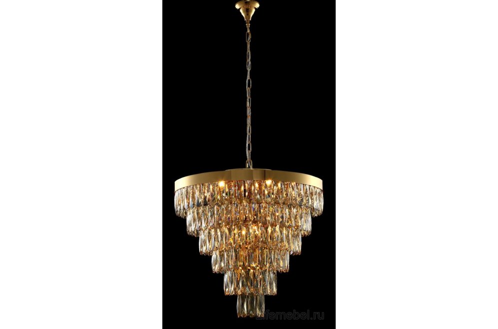 Подвесная люстра ABIGAIL SP-PL15 D620 GOLD/AMBER