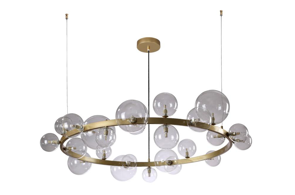 Подвесная люстра AGATA SP24 V2 GOLD/TRANSPARENTE