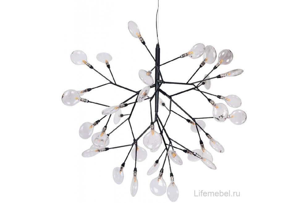 Подвесная люстра EVITA SP36 BLACK/TRANSPARENT