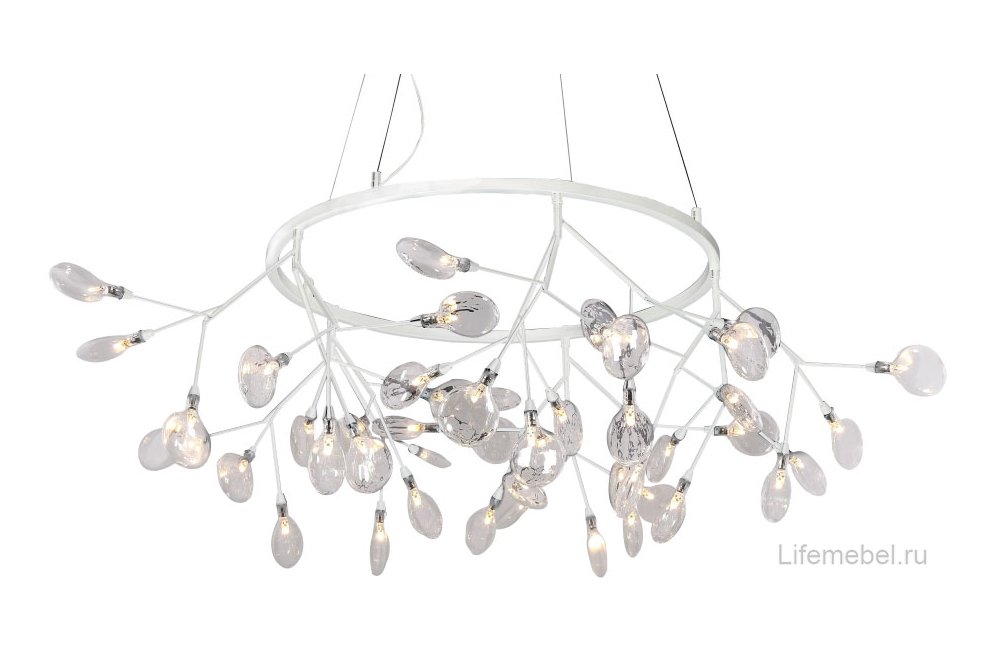 Подвесная люстра EVITA SP45 D WHITE/TRANSPARENT