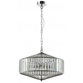 Подвесная люстра FIESTA SP5 CHROME/TRANSPARENTE