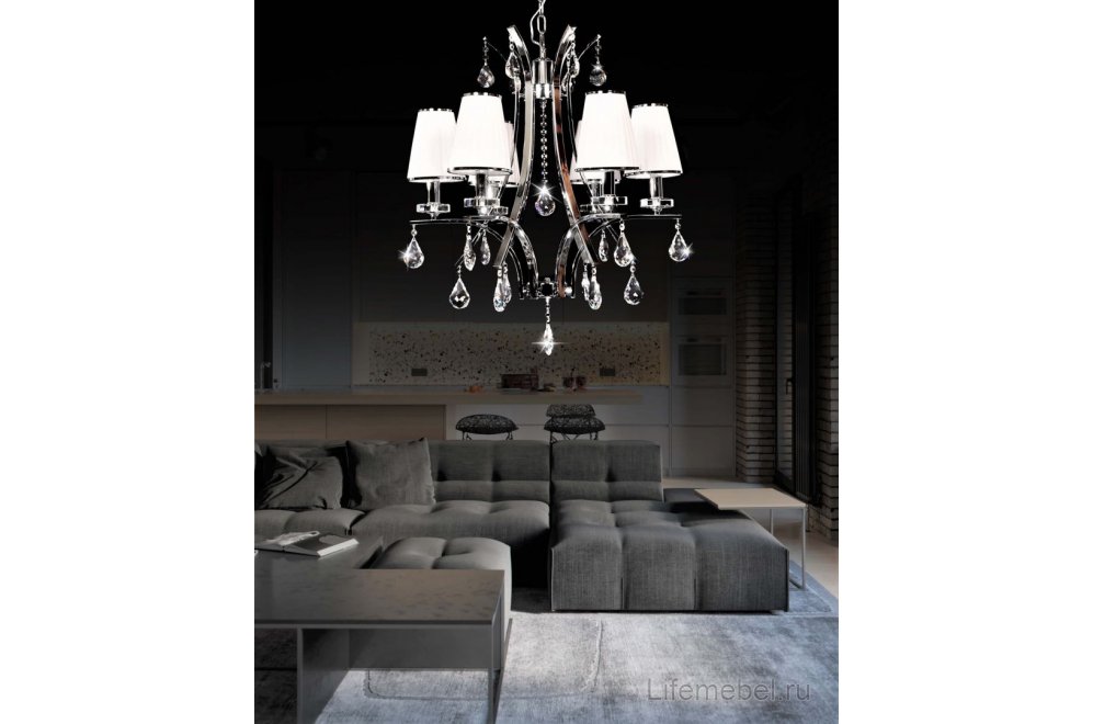 Подвесная люстра Glamour LDP 66247-6 WT