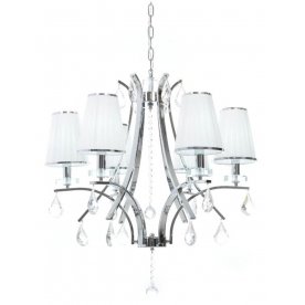 Подвесная люстра LDP 66247-6 WT+CHR