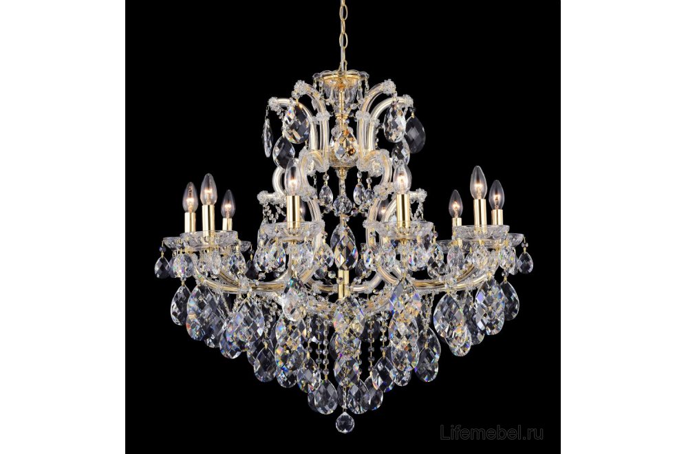 Подвесная люстра ISABEL SP11 GOLD/TRANSPARENT