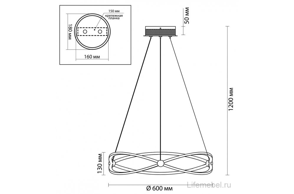 Подвесная люстра Lesla 4730/43L