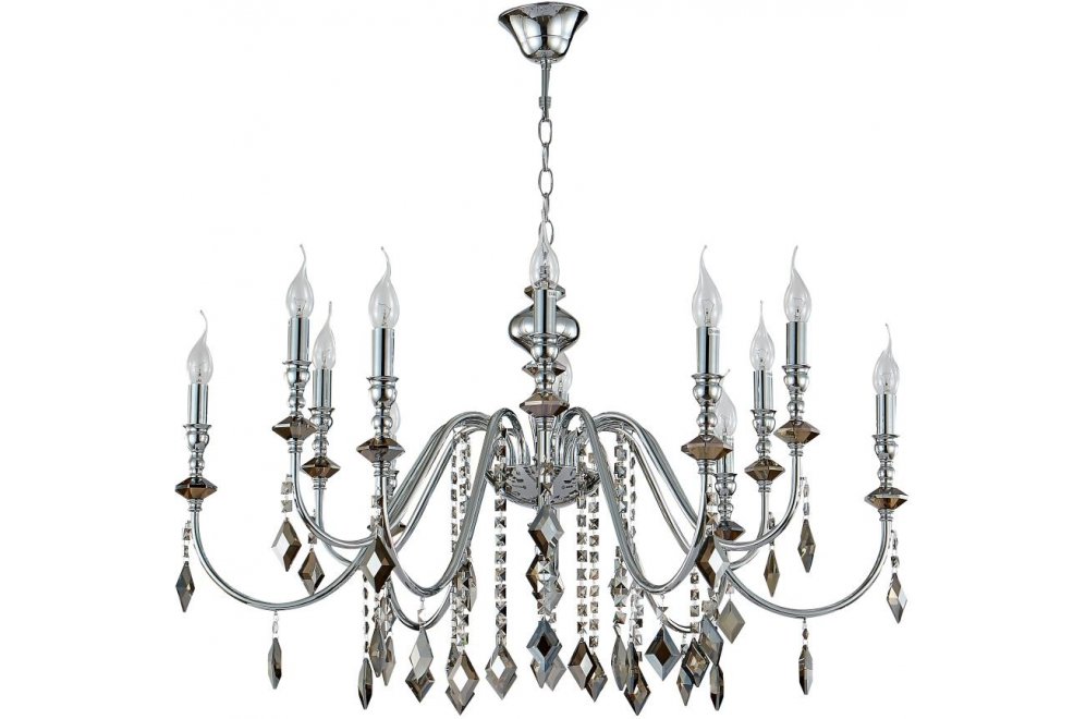 Подвесная люстра MERCEDES SP6+6 CHROME/SMOKE