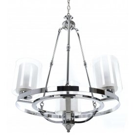 Подвесная люстра LDP 1220-4 CHR+WT