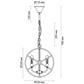 Подвесная люстра Valentin 3692/3
