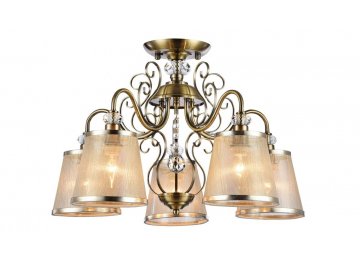 Люстра подвесная Driana FR405-05-R античная бронза