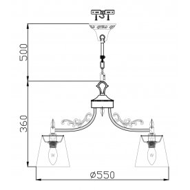 Подвесная люстра Elegant 13 ARM331-05-R