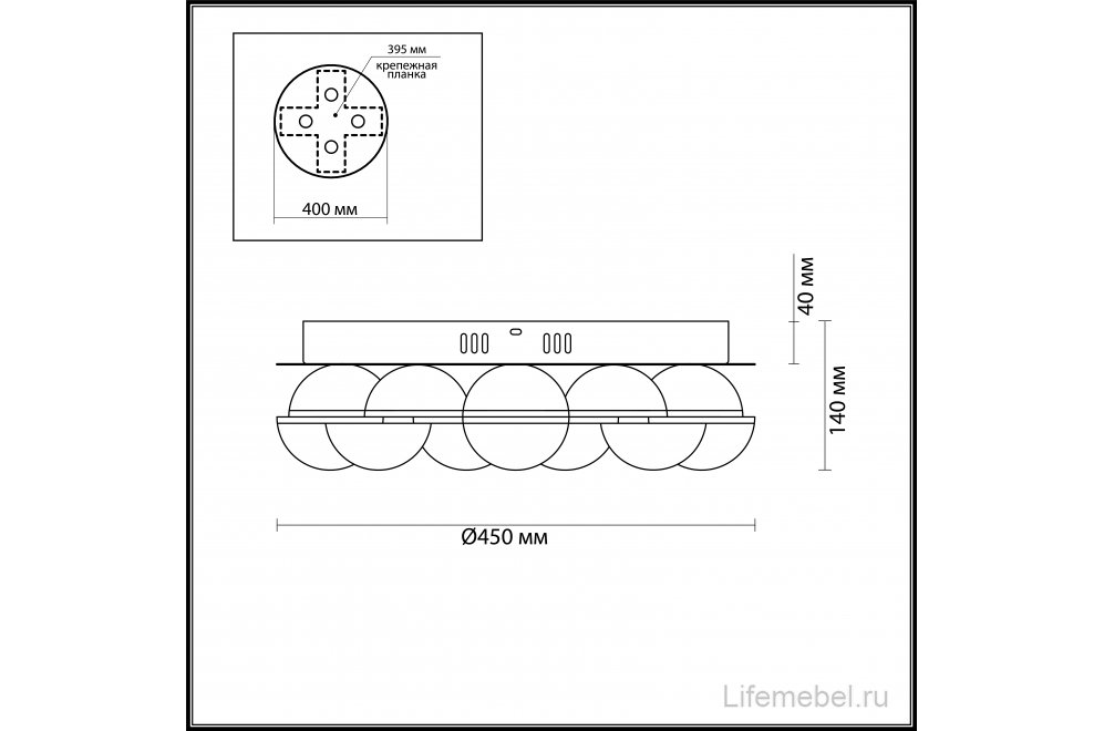 Потолочная люстра Conti 4105/64CL