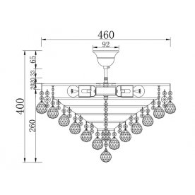Потолочная люстра Maytoni Gala BA783-TK46-N