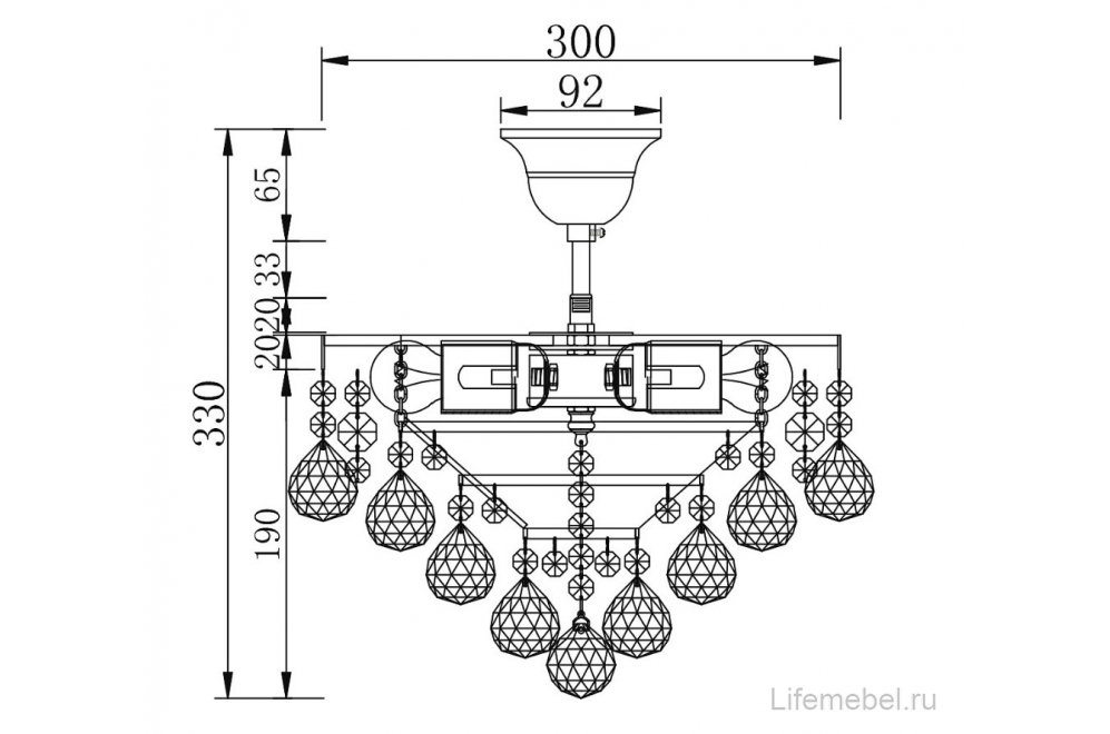 Потолочный светильник Maytoni Gala BA783-TK30-G