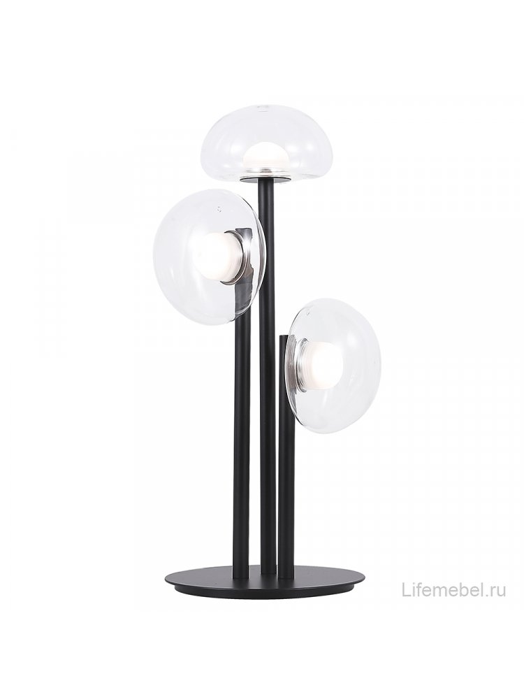 Настольная лампа BOSQUE LG3 BLACK/TRANSPARENT