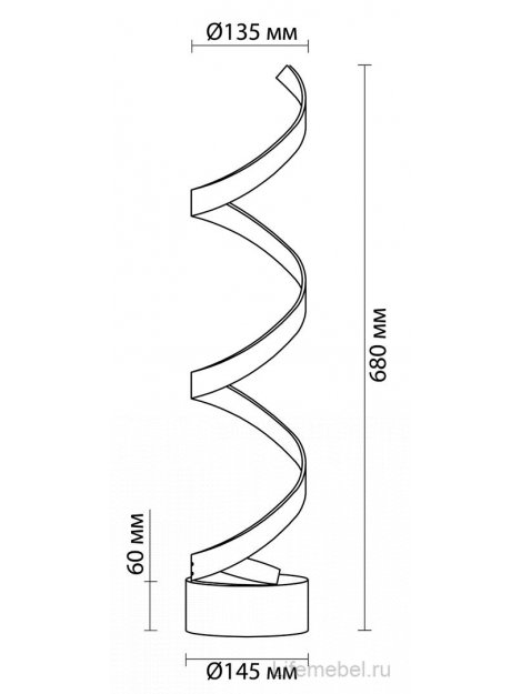 Настольная лампа Spira 3832/12TL