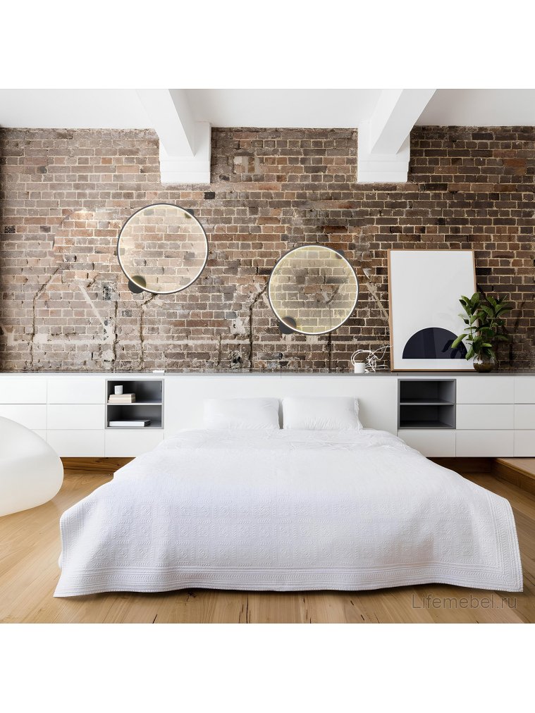 Бра REAL AP35W LED BLACK