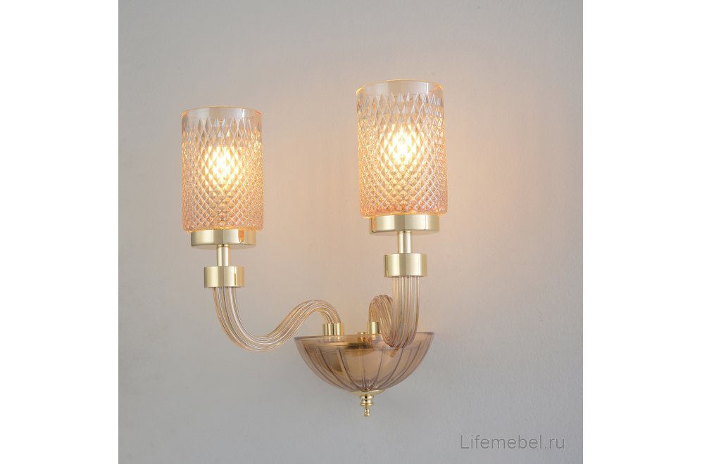 Бра SILVESTRO AP2 AMBER