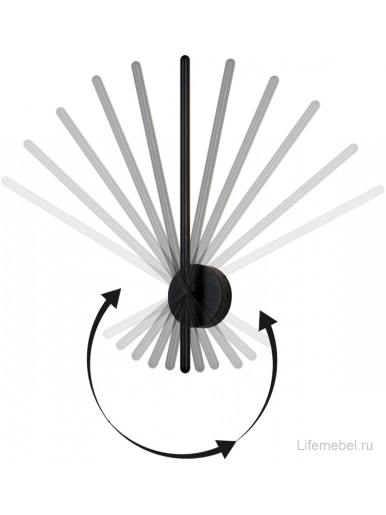 Бра VERDE AP L500 BLACK NEW