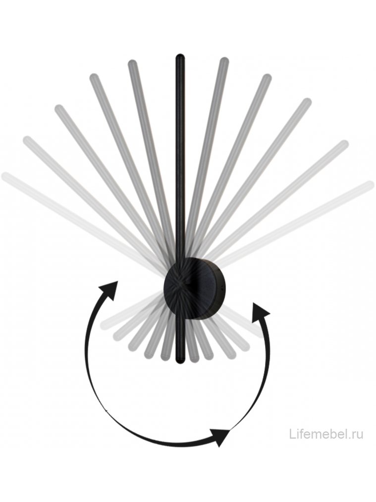 Бра VERDE AP L700 BLACK NEW