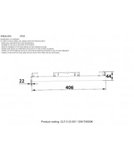 Магнитный трековый светильник CLT 0.33 001 12W WH T4000K