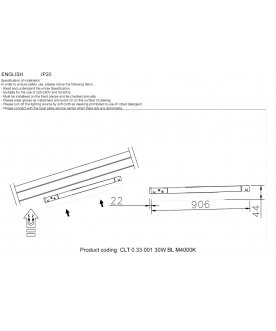 Магнитный трековый светильник CLT 0.33 001 30W WH M4000K
