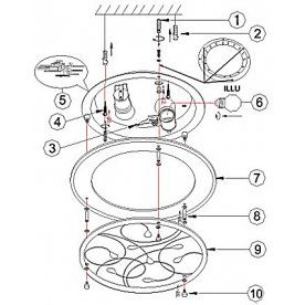 Накладной светильник Brenda 40409-2
