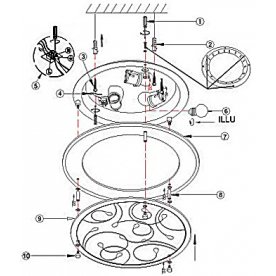 Накладной светильник Brenda 40409-3