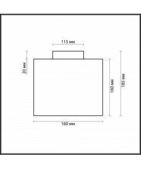 Накладной светильник Cross 2407/1C
