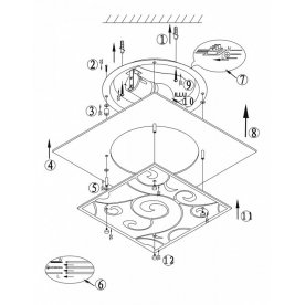 Накладной светильник Dia 48062