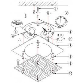 Накладной светильник Marie I 48161-2