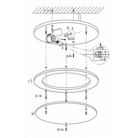 Накладной светильник Regius 48141-1
