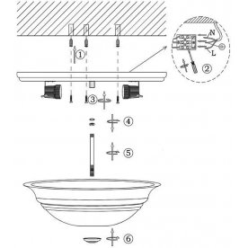 Накладной светильник Toledo 6895-2