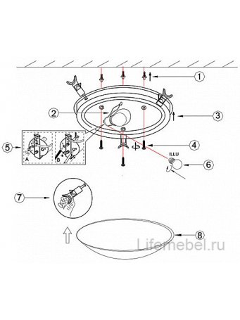 Настенно-потолочный светильник Tornado 40463-1