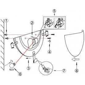 Накладной светильник Tornado 40463-1W